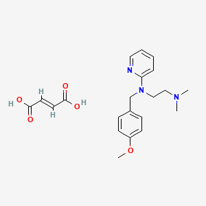 molecular formula C21H27N3O5 B7829870 N-[2-(dimethylamino)ethyl]-N-[(4-methoxyphenyl)methyl]pyridin-2-amine; but-2-enedioic acid 