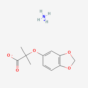 molecular formula C11H15NO5 B7829928 Ammonium 2-(1,3-benzodioxol-5-yloxy)-2-methylpropanoate 