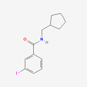 molecular formula C13H16INO B7830172 N-(cyclopentylmethyl)-3-iodobenzamide 