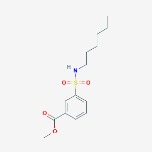 molecular formula C14H21NO4S B7830180 Methyl 3-(hexylsulfamoyl)benzoate 