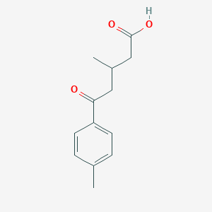 molecular formula C13H16O3 B078307 3-Methyl-5-(4-methylphenyl)-5-oxopentanoic acid CAS No. 14618-94-1