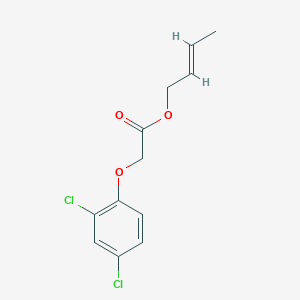 molecular formula C12H12Cl2O3 B078309 Crotyl 2,4-dichlorophenoxyacetate CAS No. 14600-07-8