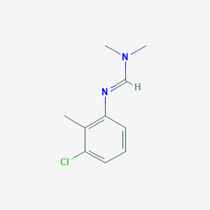 molecular formula C10H13ClN2 B078316 Formamidine, N'-(3-chloro-o-tolyl)-N,N-dimethyl- CAS No. 13181-62-9