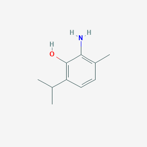 molecular formula C10H15NO B078354 2-Amino-6-isopropyl-3-methylphenol CAS No. 13366-69-3