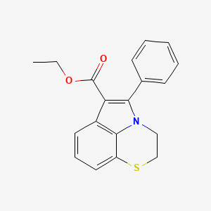 molecular formula C19H17NO2S B7835525 Ethyl 5-phenyl-2,3-dihydro[1,4]thiazino[2,3,4-hi]indole-6-carboxylate 