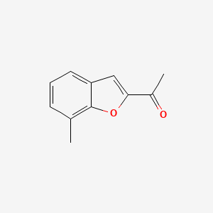 molecular formula C11H10O2 B7836113 1-(7-Methylbenzofuran-2-yl)-ethanone 