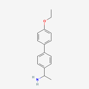molecular formula C16H19NO B7836140 1-(4'-Ethoxy-[1,1'-biphenyl]-4-yl)ethanamine 
