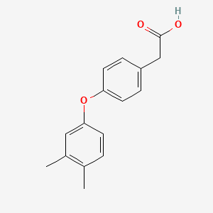 molecular formula C16H16O3 B7836160 2-(4-(3,4-Dimethylphenoxy)phenyl)acetic acid 