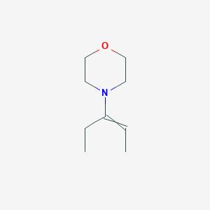 molecular formula C9H17NO B078369 4-Pent-2-en-3-ylmorpholine CAS No. 13654-48-3