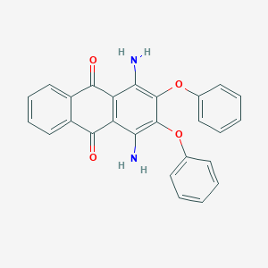 molecular formula C26H18N2O4 B078378 9,10-Anthracenedione, 1,4-diamino-2,3-diphenoxy- CAS No. 12217-95-7
