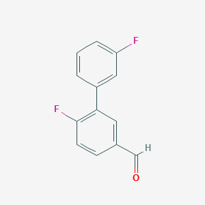 molecular formula C13H8F2O B7837809 3',6-Difluoro-[1,1'-biphenyl]-3-carbaldehyde 