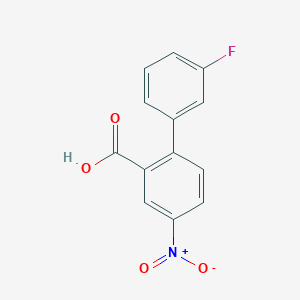 molecular formula C13H8FNO4 B7837839 3'-Fluoro-4-nitrobiphenyl-2-carboxylic acid 