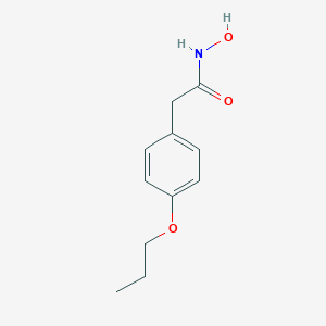 molecular formula C11H15NO3 B078380 2-(p-Propoxyphenyl)acetohydroxamic acid CAS No. 13363-00-3