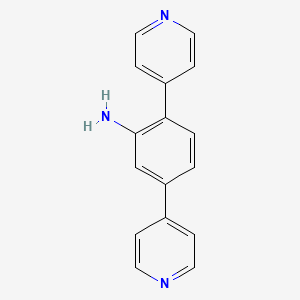 molecular formula C16H13N3 B7838068 2,5-Di(pyridin-4-yl)aniline 