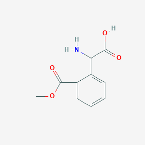 molecular formula C10H11NO4 B7838121 DL-2-methoxycarbonylphenylglycine 
