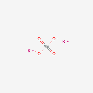 molecular formula K2MnO4 B078382 Potassium manganate CAS No. 10294-64-1