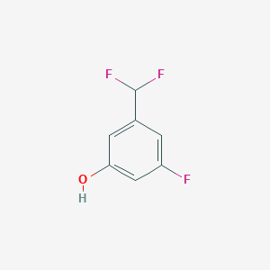 molecular formula C7H5F3O B7838222 3-(Difluoromethyl)-5-fluorophenol 