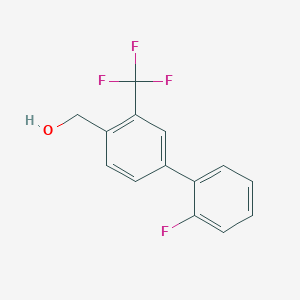 molecular formula C14H10F4O B7838472 [1,1'-Biphenyl]-4-methanol, 2'-fluoro-3-(trifluoromethyl)- CAS No. 1214336-84-1