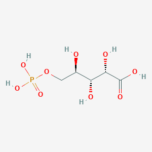 molecular formula C5H11O9P B078385 5-Phosphoarabinonic acid CAS No. 14405-05-1