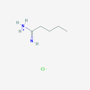 molecular formula C5H13ClN2 B7838544 pentanimidoylazanium;chloride 