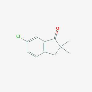 molecular formula C11H11ClO B078387 6-chloro-2,2-dimethyl-2,3-dihydro-1H-inden-1-one CAS No. 13099-73-5