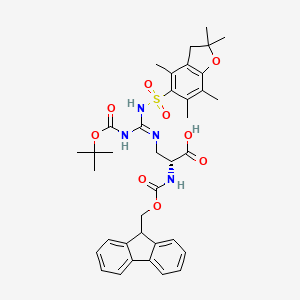 molecular formula C37H44N4O9S B7839019 Fmoc-d-agp(pbf,boc)-oh 