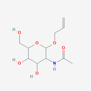 molecular formula C11H19NO6 B7839039 N-[4,5-dihydroxy-6-(hydroxymethyl)-2-prop-2-enoxy-3-oxanyl]acetamide 