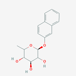 molecular formula C16H18O5 B7839070 (3S,4S,6S)-2-methyl-6-naphthalen-2-yloxyoxane-3,4,5-triol 