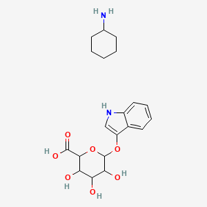 molecular formula C20H28N2O7 B7839075 b-D-Glucopyranosiduronic acid, 1H-indol-3-yl 