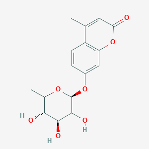 4-methyl-7-[(2S,4S,5S)-3,4,5-trihydroxy-6-methyloxan-2-yl]oxychromen-2-one