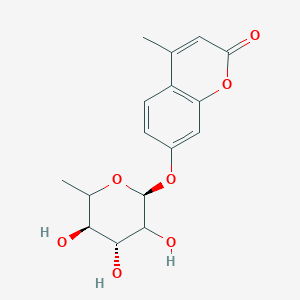 4-methyl-7-[(2S,4R,5R)-3,4,5-trihydroxy-6-methyloxan-2-yl]oxychromen-2-one
