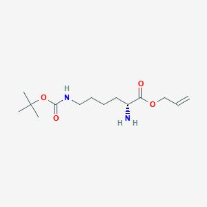 molecular formula C14H26N2O4 B7839190 H-D-LYS(BOC)-OALL HCL 