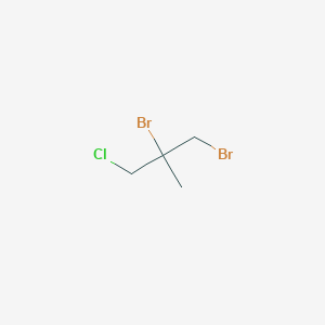 molecular formula C4H7Br2Cl B078395 1,2-Dibromo-3-chloro-2-methylpropane CAS No. 10474-14-3