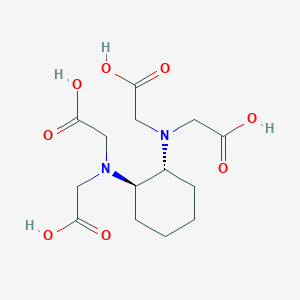 molecular formula C14H22N2O8 B078398 trans-1,2-Cyclohexanediaminetetraacetic acid CAS No. 13291-61-7
