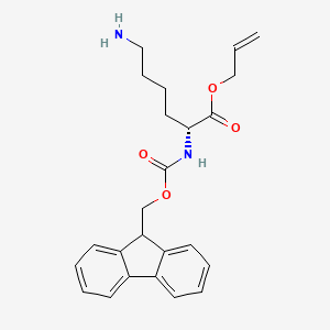 molecular formula C24H28N2O4 B7840073 Fmoc-D-Lys-Oall HCl 