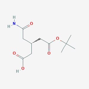(3S)-3-(2-amino-2-oxoethyl)-5-[(2-methylpropan-2-yl)oxy]-5-oxopentanoic acid