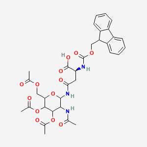 (2S)-4-[[3-acetamido-4,5-diacetyloxy-6-(acetyloxymethyl)oxan-2-yl]amino]-2-(9H-fluoren-9-ylmethoxycarbonylamino)-4-oxobutanoic acid