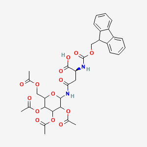 (2S)-2-(9H-fluoren-9-ylmethoxycarbonylamino)-4-oxo-4-[[3,4,5-triacetyloxy-6-(acetyloxymethyl)oxan-2-yl]amino]butanoic acid