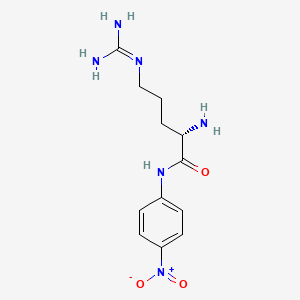 molecular formula C12H18N6O3 B7840474 L-Arginine p-nitroanilide dihydrobromide CAS No. 6154-84-3