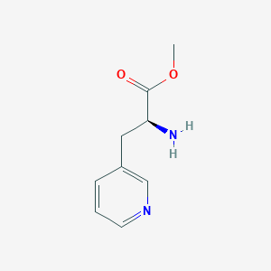molecular formula C9H12N2O2 B7840490 Methyl (S)-2-amino-3-(pyridin-3-yl)propanoate 