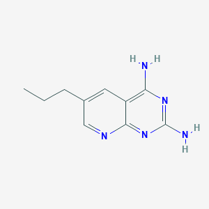 Pyrido(2,3-d)pyrimidine, 2,4-diamino-6-propyl-