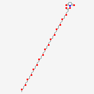 molecular formula C38H71NO20 B7840625 m-PEG16-NHS ester 