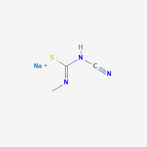 molecular formula C3H4N3NaS B7840915 sodium;N-cyano-N'-methylcarbamimidothioate 