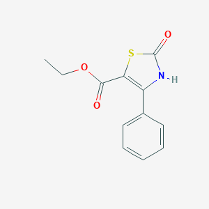 molecular formula C12H11NO3S B078410 Ethyl 2,3-dihydro-2-oxo-4-phenyl-5-thiazolecarboxylate CAS No. 13950-67-9