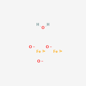 molecular formula Fe2H2O4 B078417 Iron(III) oxide hydrate CAS No. 12259-21-1