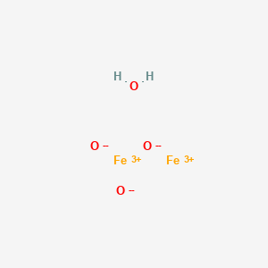 molecular formula Fe2H2O4 B078417 Iron oxide (Fe2O3), hydrate CAS No. 12259-21-1
