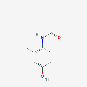 molecular formula C12H17NO2 B7841707 N-(4-Hydroxy-2-methylphenyl)-2,2-dimethylpropanamide CAS No. 173034-93-0
