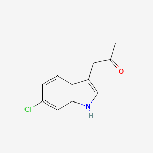 molecular formula C11H10ClNO B7841953 1-(6-chloro-1H-indol-3-yl)propan-2-one 