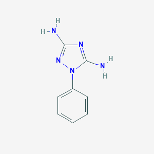 molecular formula C8H9N5 B078422 1-苯基-1H-1,2,4-三唑-3,5-二胺 CAS No. 14575-59-8