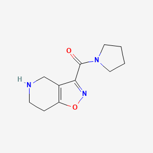 molecular formula C11H15N3O2 B7842477 Pyrrolidin-1-yl(4,5,6,7-tetrahydroisoxazolo[4,5-c]pyridin-3-yl)methanone 